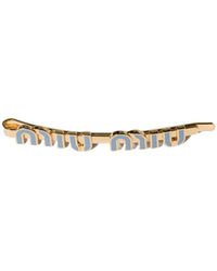Miu Miu - Enameled Metal Hair Clip - Lyst