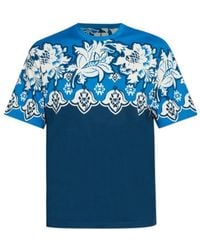 Etro - Floral Print T-Shirt - Lyst