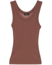 Roberto Collina - Ribbed Cotton Blend Tank Top - Lyst