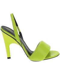 The Attico - Slingback Open-Toe Sandals - Lyst