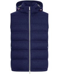 Brunello Cucinelli - Padded Wool Vest - Lyst