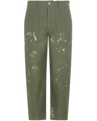 AURALEE - Stained Wide Leg Baggy Pants - Lyst