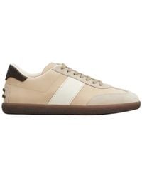 Tod's - Low Top Lace-Up Sneakers - Lyst