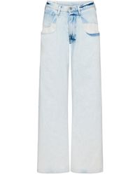 Maison Margiela - Bleached Straight-Leg Jeans - Lyst