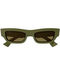 Gucci - Eyewear Rectangle Frame Sunglasses - Lyst