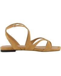 Jimmy Choo - Ayla Strap Flat Sandals - Lyst