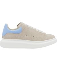 McQueen - Oversized Suede Low-Top Sneakers - Lyst