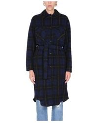 Woolrich - Gentry Checked Tie-Waist Coat - Lyst