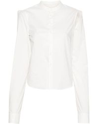 MM6 by Maison Martin Margiela - Buttoned Long Sleeved Shirt - Lyst
