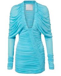 Christopher Esber - Orion Ruched Sheer Minidress - Lyst