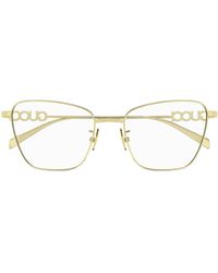 Gucci - Eyewear Butterfly Frame Glasses - Lyst