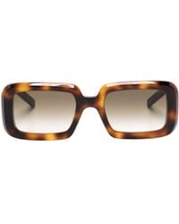 Saint Laurent - Eyewear Rectangular Frame Sunglasses - Lyst