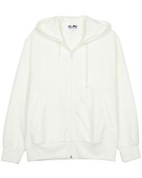 Comme des Garçons - Heart-Patch Drawstring Hoodie - Lyst