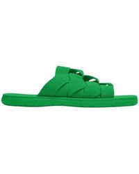 Bottega Veneta - Intriccio Knitted Elastic Slippers - Lyst