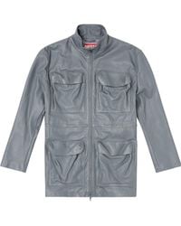 DIESEL - L-Wen Leather Jacket - Lyst