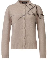 Fabiana Filippi - Crystal-Embellished Embroidered Cardigan - Lyst