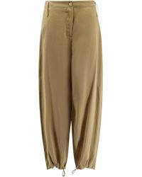 Alysi - Drawstring Hem Utility Pants - Lyst