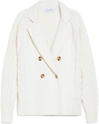 Max Mara - Micio Double-Breasted Cable-Knit Cardigan - Lyst
