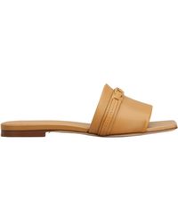 Tod's - Square-Toe Flat Sandals - Lyst