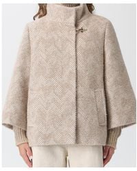 Fay - Hook-Closure Cape Coat - Lyst