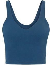 lululemon - V-Neck Wide-Strap Cropped Sports Tank Top - Lyst