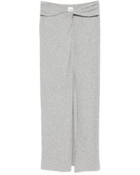 Nanushka - Carlene Twisted-Front Maxi Skirt - Lyst