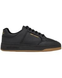 Saint Laurent - Grained Sneakers - Lyst