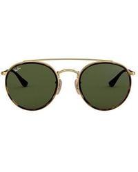Ray-Ban - Round Double Bridge Legend Sunglasses - Lyst