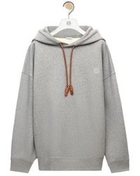 Loewe - Long-Sleeved Hooded Sweatshirt - Lyst