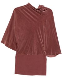 Rick Owens - Draped Bell-Sleeve Blouse - Lyst