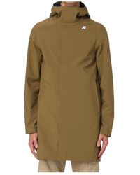 K-Way - Long Hooded Jacket - Lyst