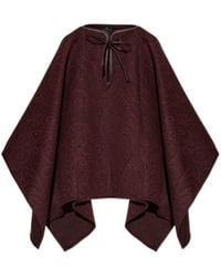 Etro - Paisley-Patterned Tie-Fastening Poncho - Lyst