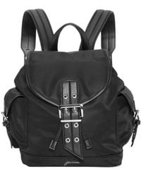 Ganni - Buckled Drawstring Backpack - Lyst
