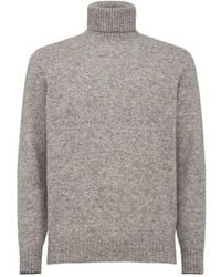 Brunello Cucinelli - Alpaca Blend Knit Turtleneck Sweater - Lyst