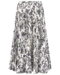 Dior - Pleated Mid-Length Skirt - Lyst