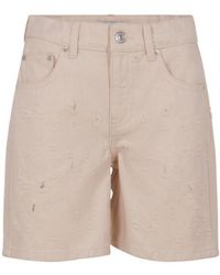 MSGM - Bull Distressed Denim Shorts - Lyst