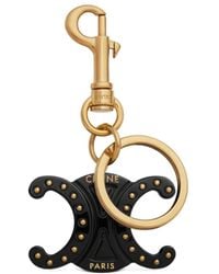 Celine - Triomphe Keyring Charm - Lyst