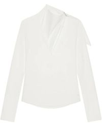 Courreges - Cotton Asymmetric Blouse - Lyst