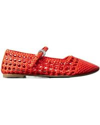 STAUD - Nell Mary Jane Woven Ballet Shoes - Lyst