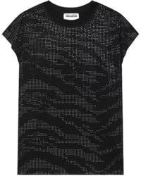 Zadig & Voltaire - Crew-Neck Short-Sleeve Top - Lyst