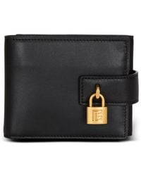 Balmain - Pulse Lock Plaque Trifold Wallet - Lyst
