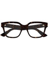 Gucci - Emblem Rectangle Eyeglasses - Lyst