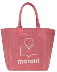 Isabel Marant - Yenky Logo Printed Tote Bag - Lyst