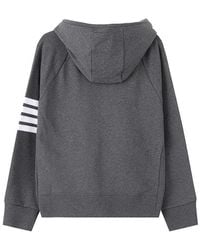 Thom Browne - 4-Bar Striped Zipped Jacket - Lyst