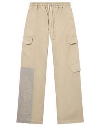 Off-White c/o Virgil Abloh - Big Bookish Cotton Cargo Pants - Lyst