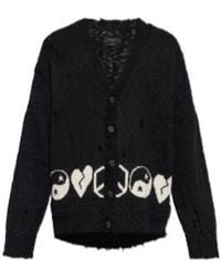 AllSaints - Tabua Distressed Cardigan - Lyst