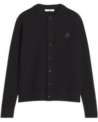 Maison Kitsuné - Maison Kitsuné Fox Head Ribbed Cardigan - Lyst