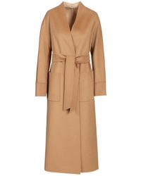 Max Mara - Studio Nodo Reversible Belted Coat - Lyst