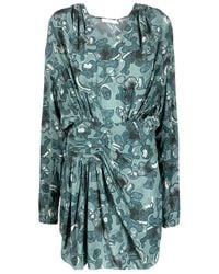 IRO - Round Neck Long-Sleeved Dress - Lyst