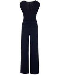 Norma Kamali - Sleeveless V-Neck Jumpsuit - Lyst